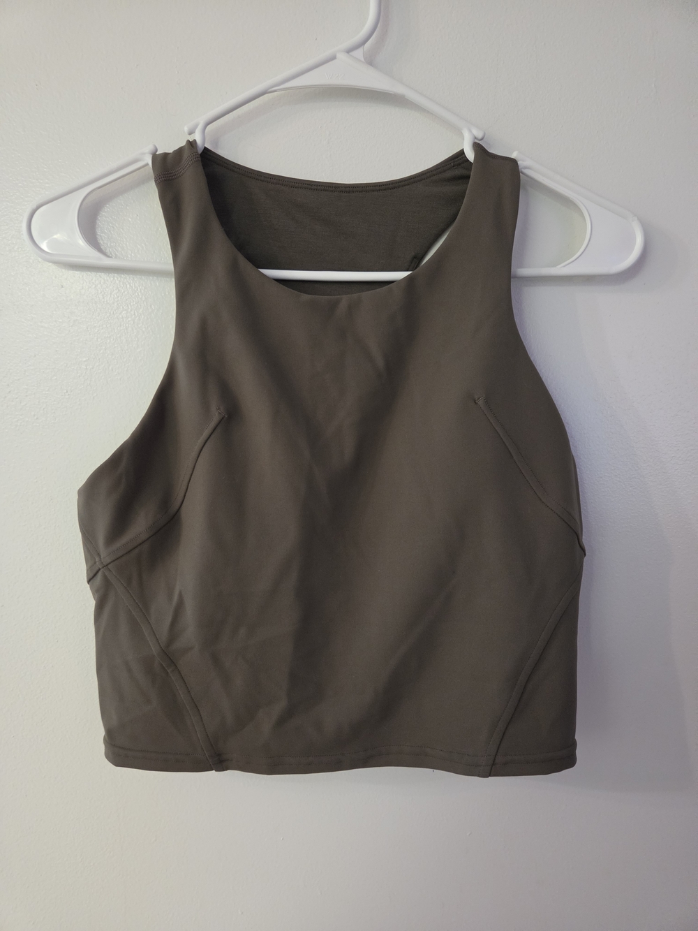 lululemon athletica High-Neck Olive Green Sports Bra